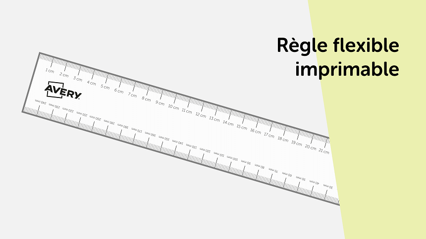 Règle imprimable