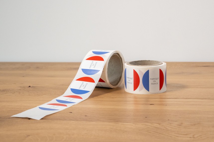 étiquettes personnalisées en rouleaux