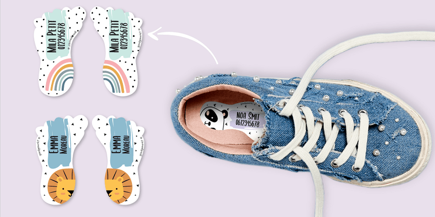 Etiquettes chaussures personnalisées
