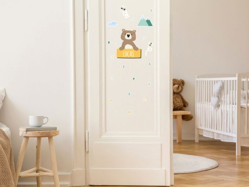 Stikers déco repositionnables personnalisés