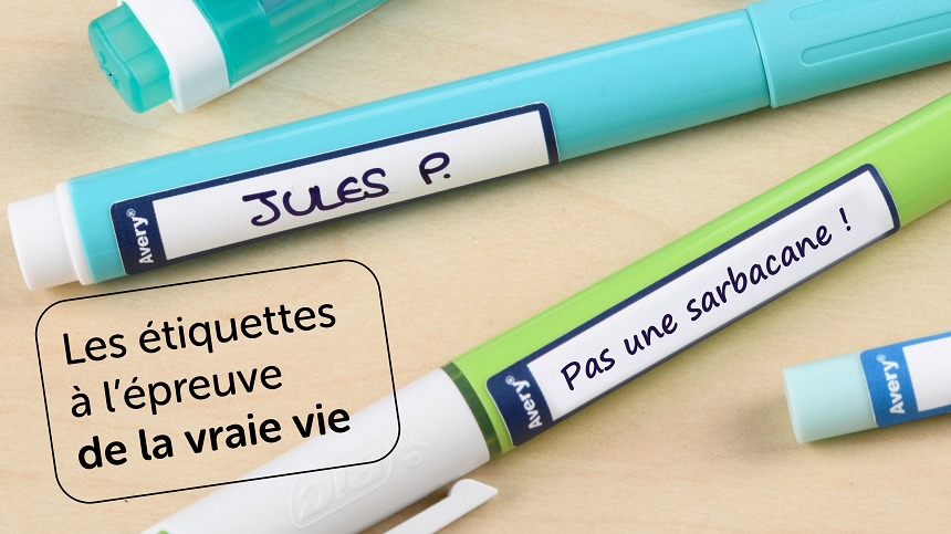 Etiquettes stylos