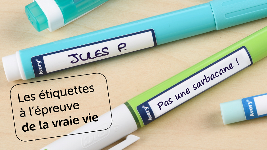 Mini Autocollants personnalisés pour identifier les crayons, les