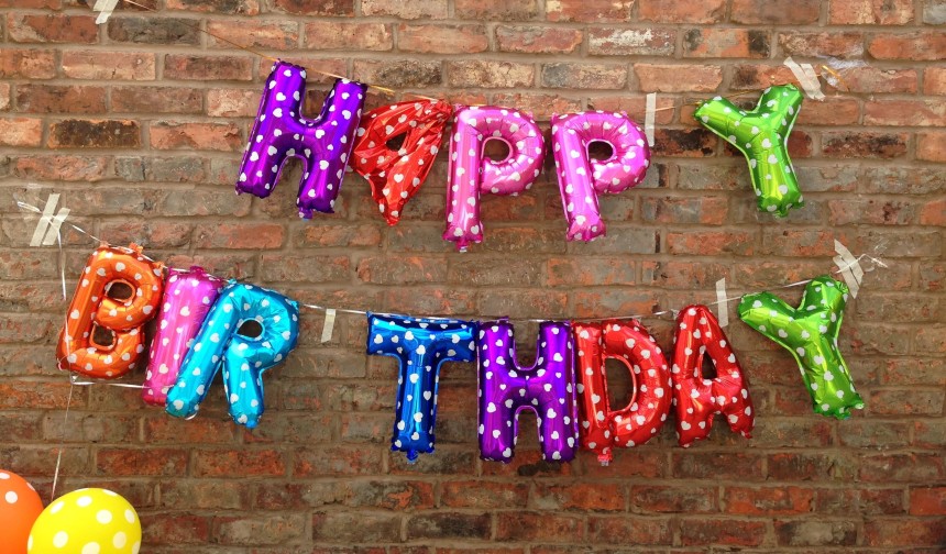 joyeux anniversaire ballons
