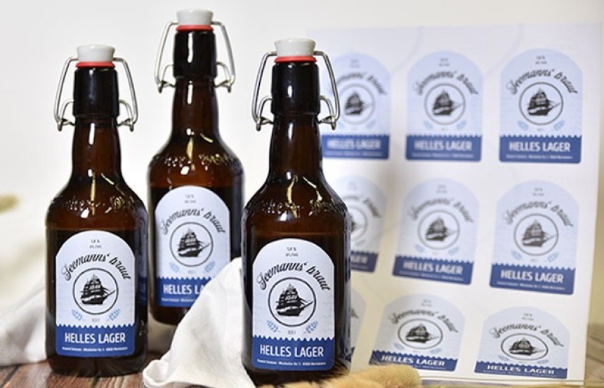 Etiquettes personnalisées pour biere