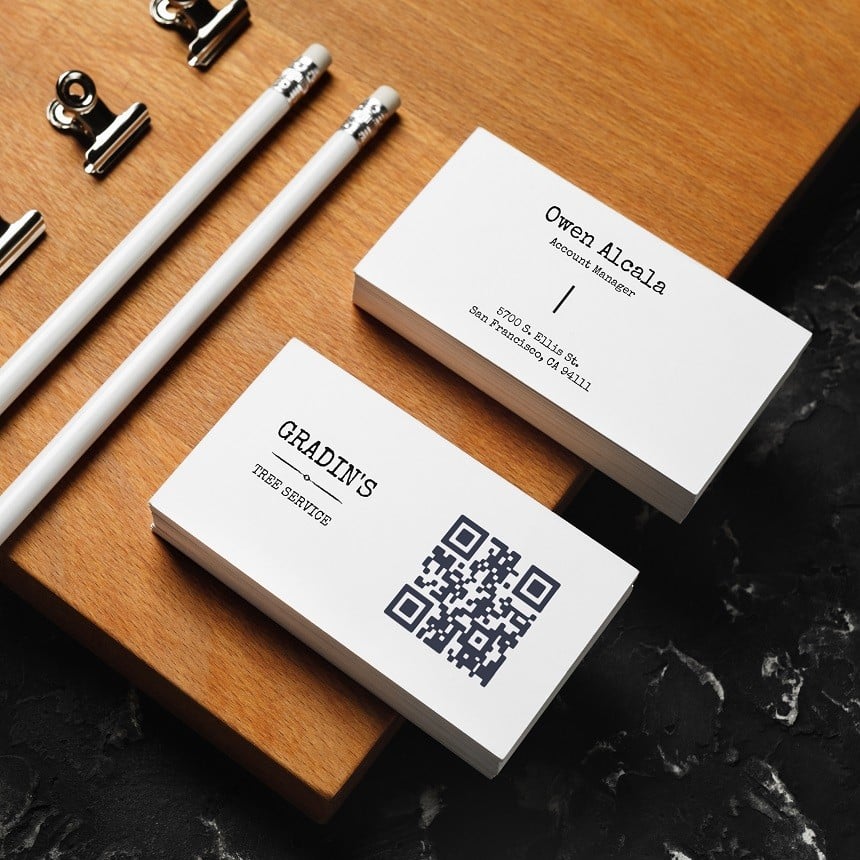 Carte de visite QR code