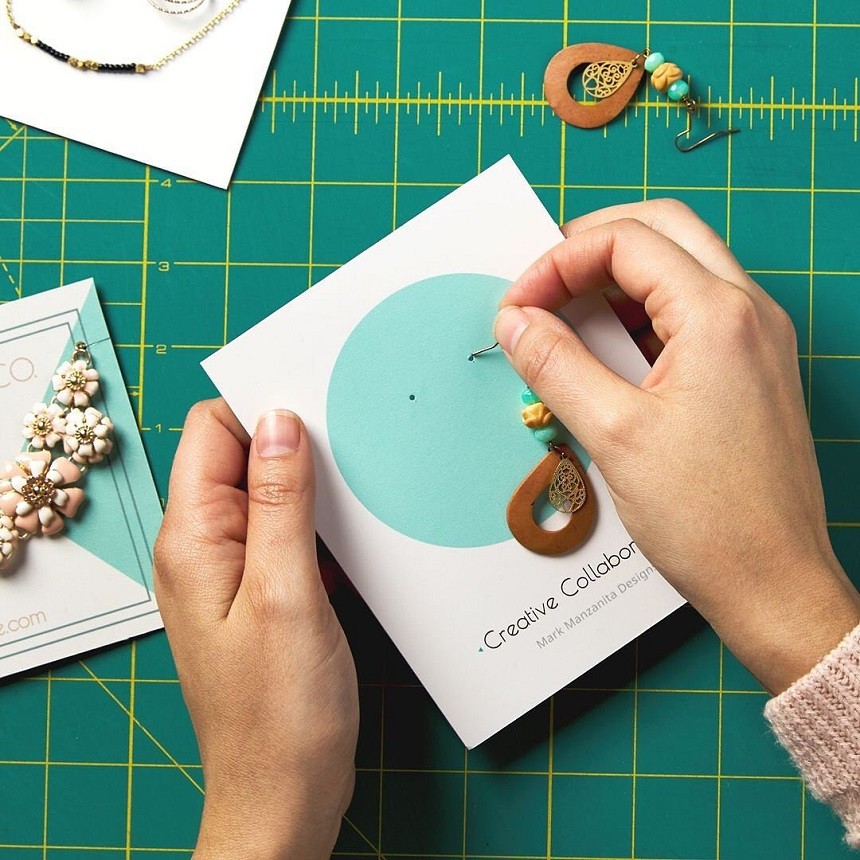 Cartes de présentation pour bijoux