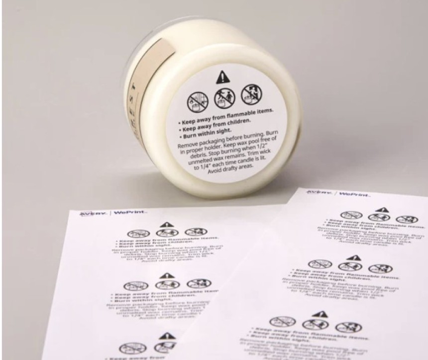 Etiquettes CLP bougies