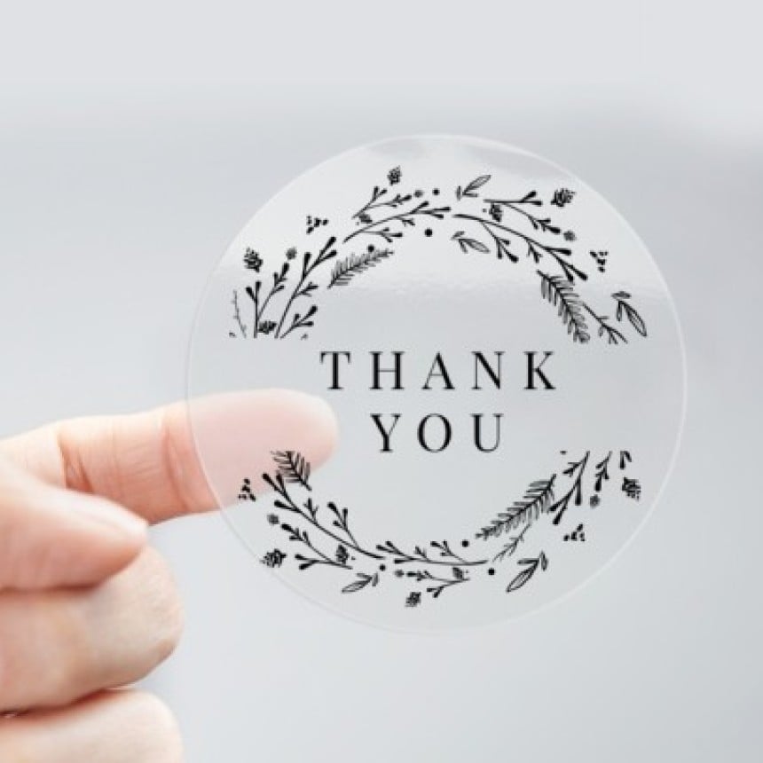 Sticker transparent