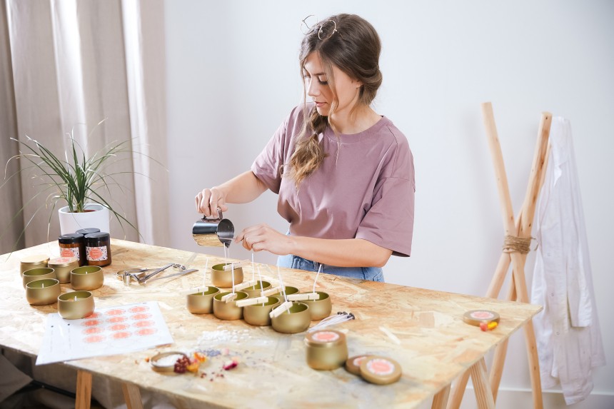 fabriquer une bougie de massage