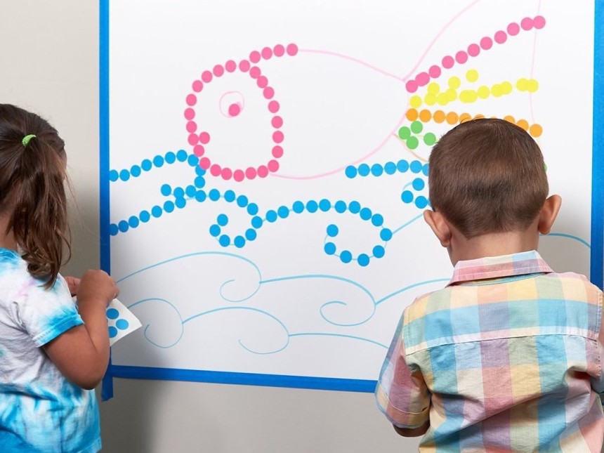 Gommettes rondes pour enfants