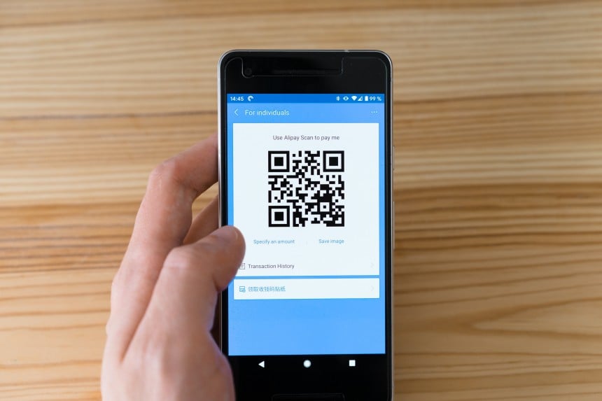 sticker qr code