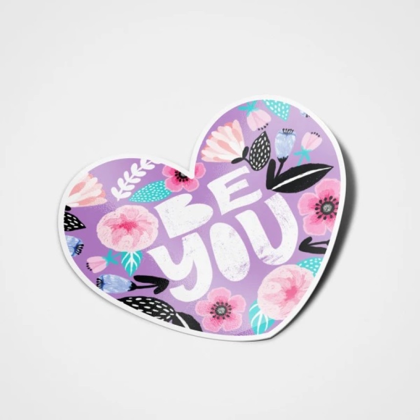 Stickers personnalisés coeurs