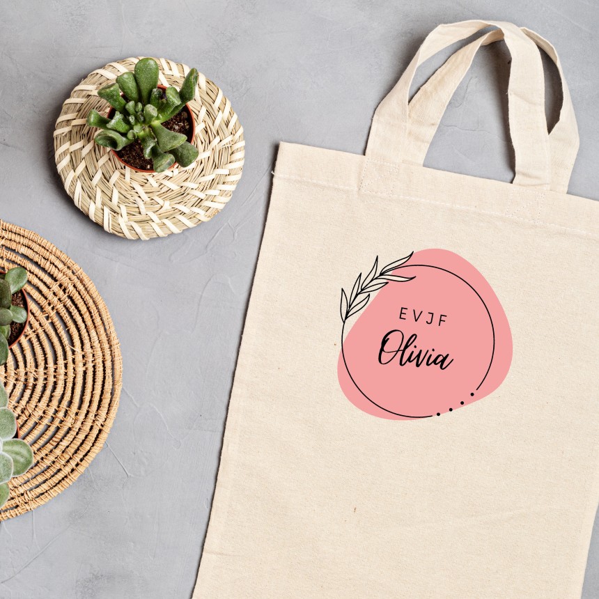 Personnalisation d'un tote bag pour un EVJF