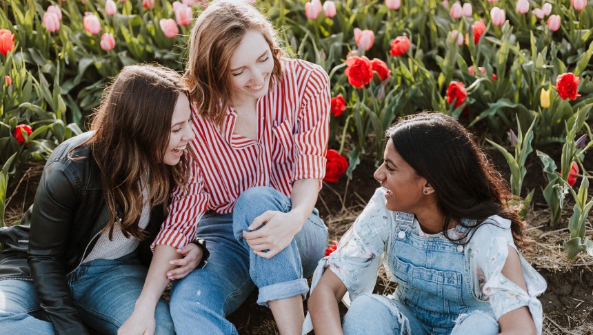 Groupe de filles pour un EVJF