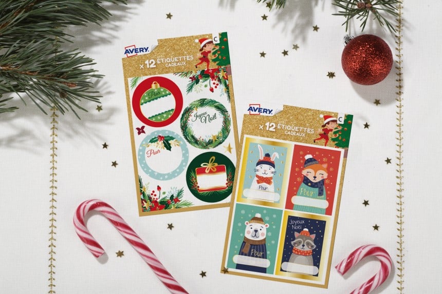 etiquettes de noel