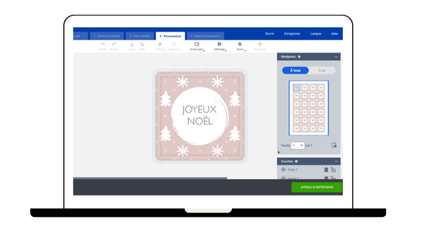 Appliquer un design à un autre produit dans Avery Design & Print