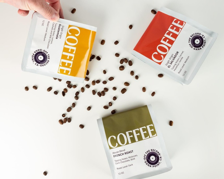 Etiquettes personnalisées pour café