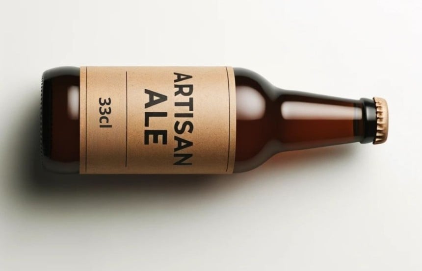 étiquette personnalisée pour bouteille de bière