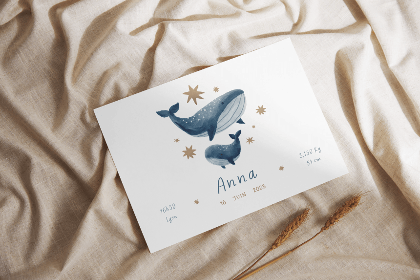 Faire part de naissance personnalisé