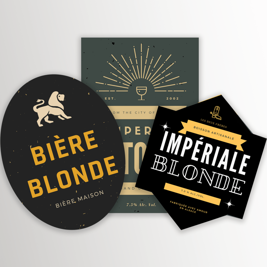 stickers bière sur mesure