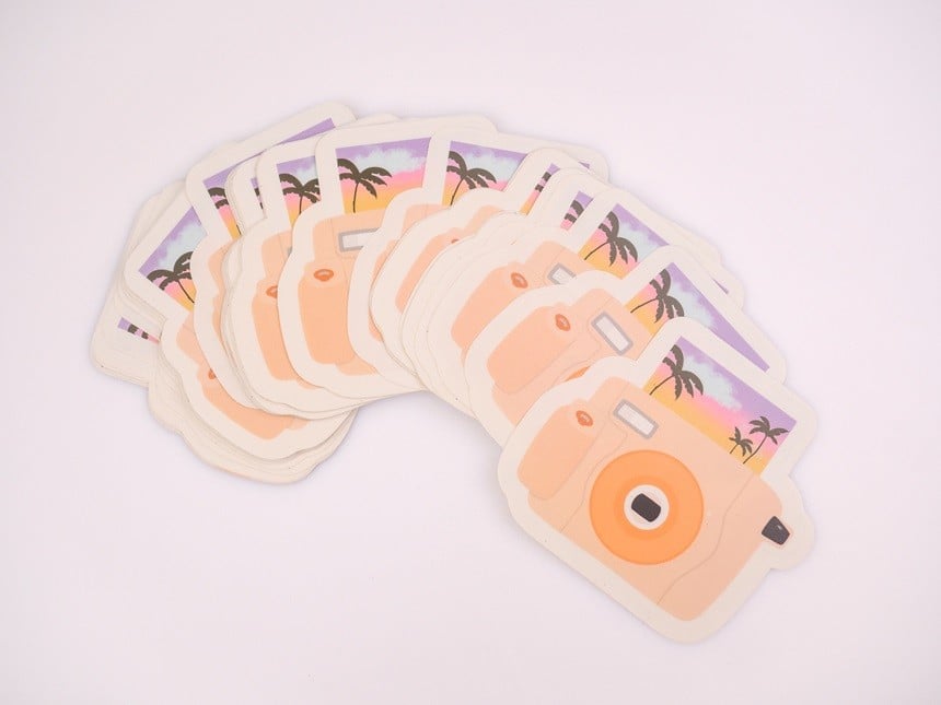 Stickers personnalisés découpés à la forme