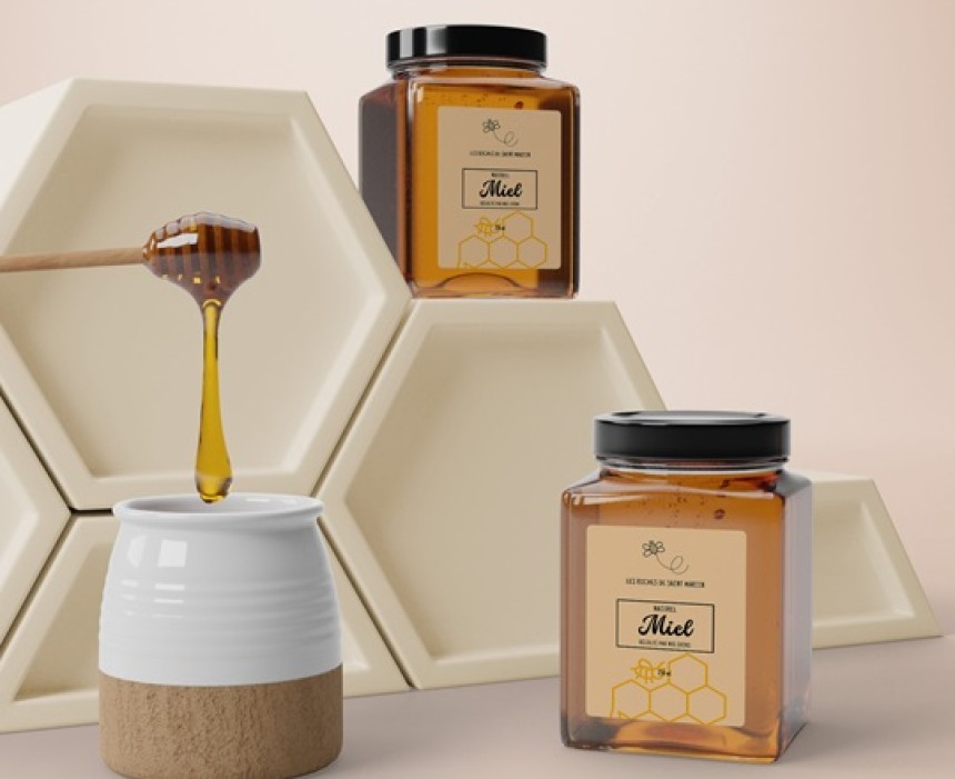 Etiquettes personnalisées pour pots de miel