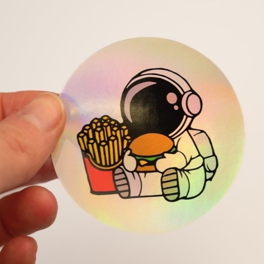 Stickers holographiques personnalisés