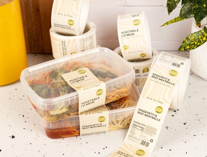 étiquettes personnalisées alimentaires en rouleaux
