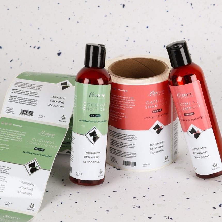 Etiquettes cosmétiques personnalisées