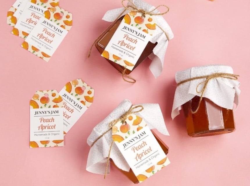 étiquettes américaines personnalisées pour pots de confiture