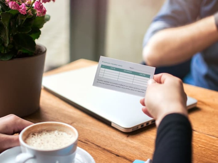 carte de rendez-vous professionnelle personnalisée