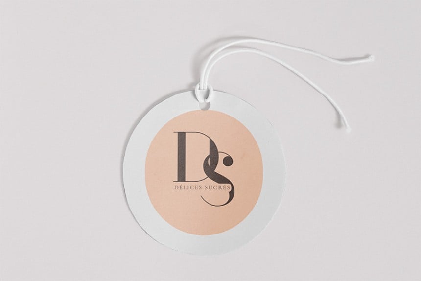 Etiquettes logo perforees