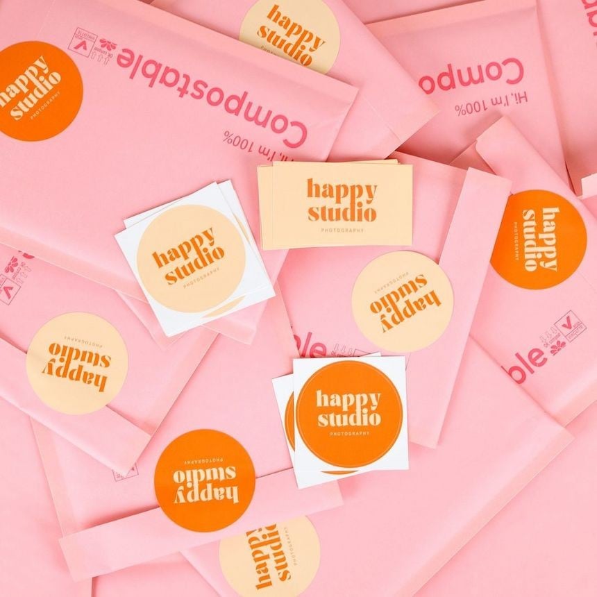 Stickers logo colorés