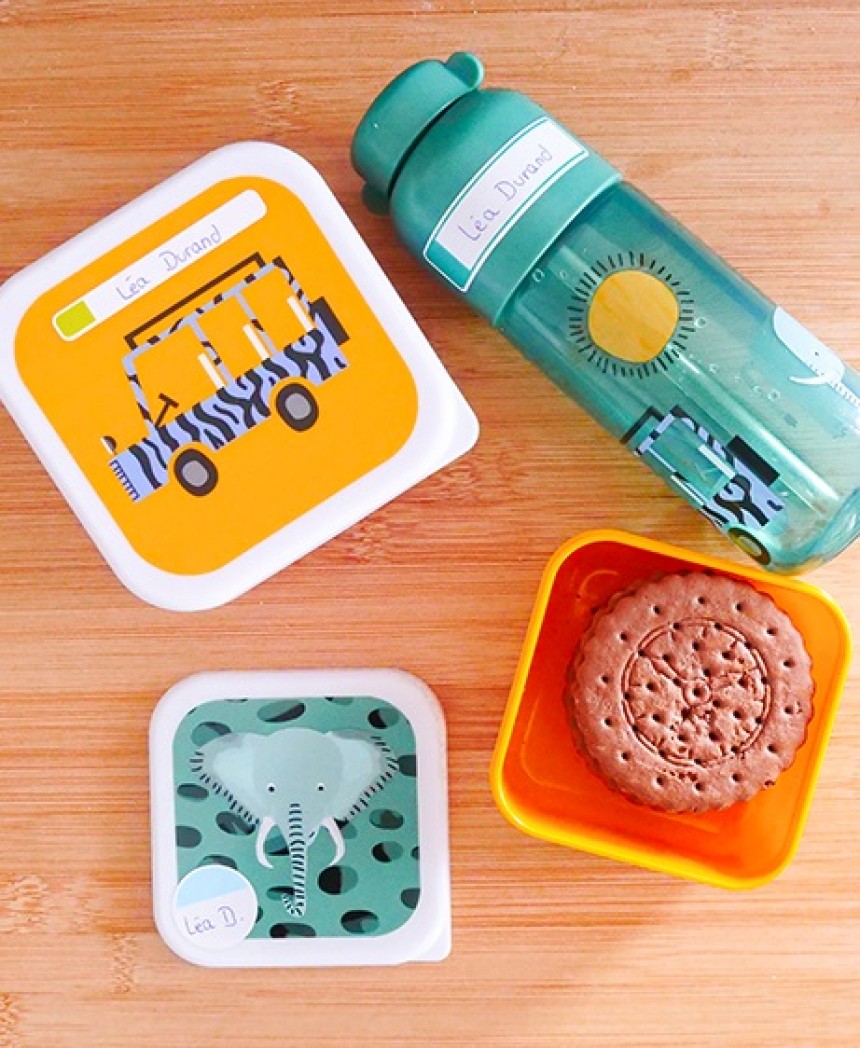Lunch box étiquetées pour enfants
