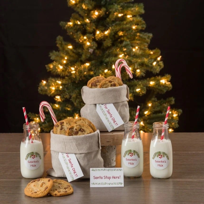 Etiquettes cadeaux de noel