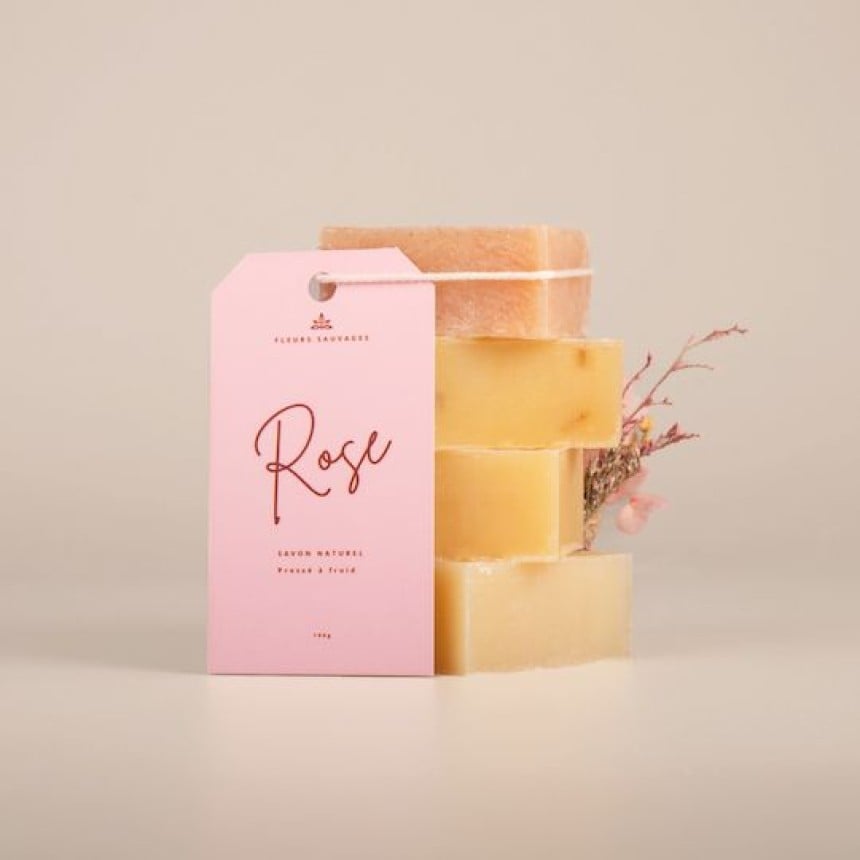 Etiquette américaine en plastique pour savon solide
