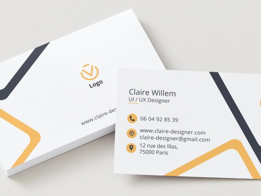 Cartes de visite personnalisées recto verso