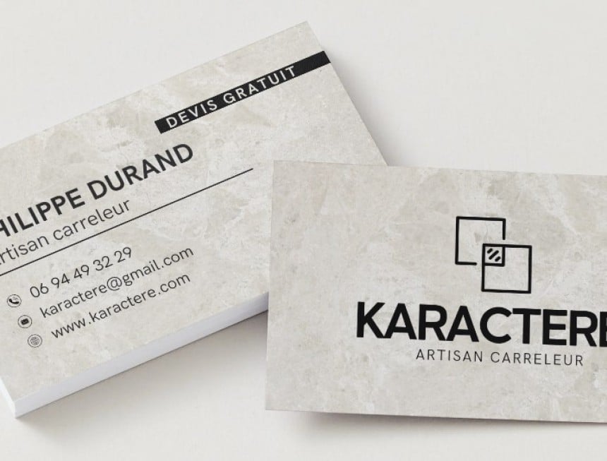 Cartes de visite personnalisées recto verso