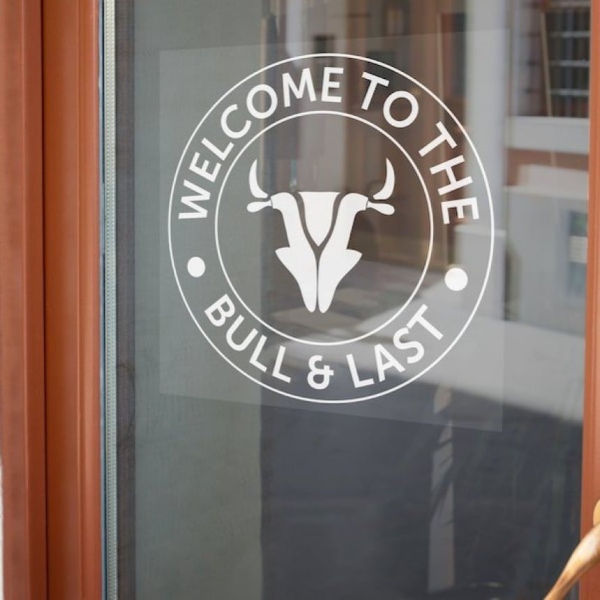 Stickers vitrine pour restaurant