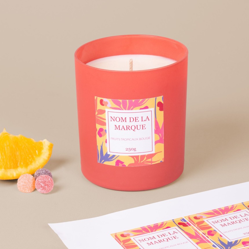 design bougie été fruits tropicaux design bougie été fruits tropicaux