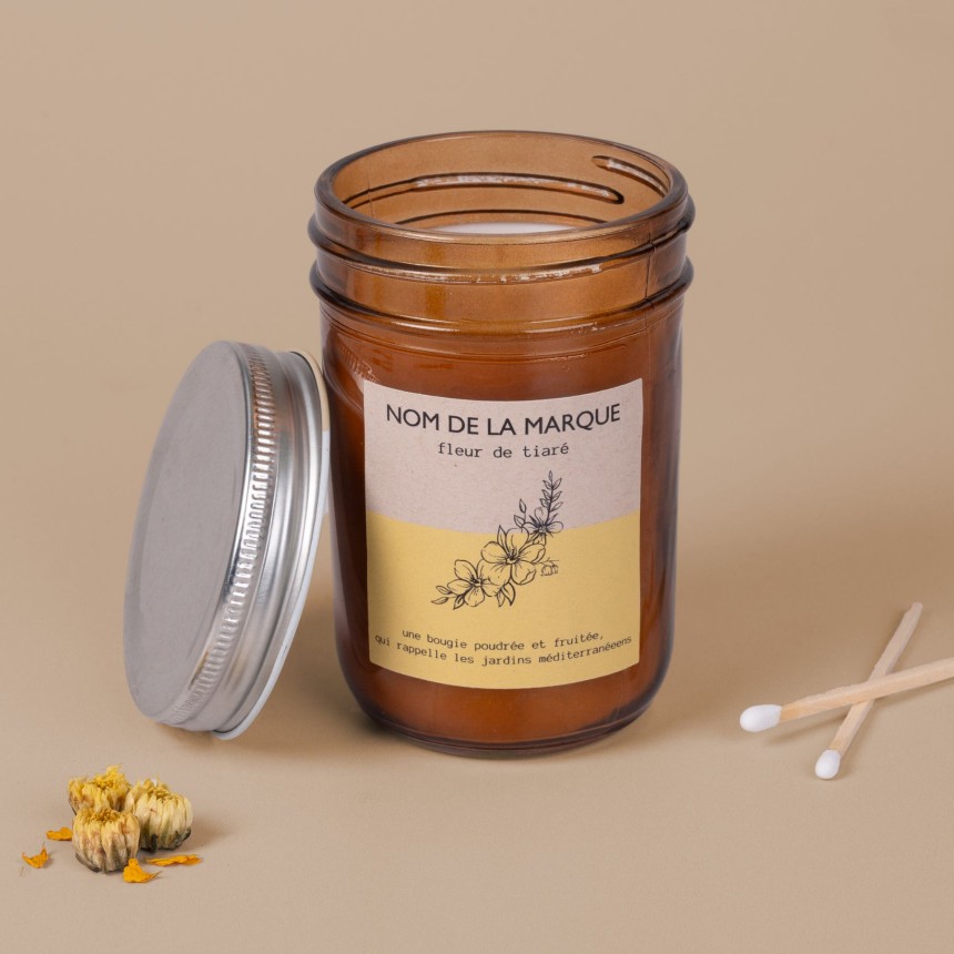 design bougie d'été fleur de tiaré design bougie d'été fleur de tiaré