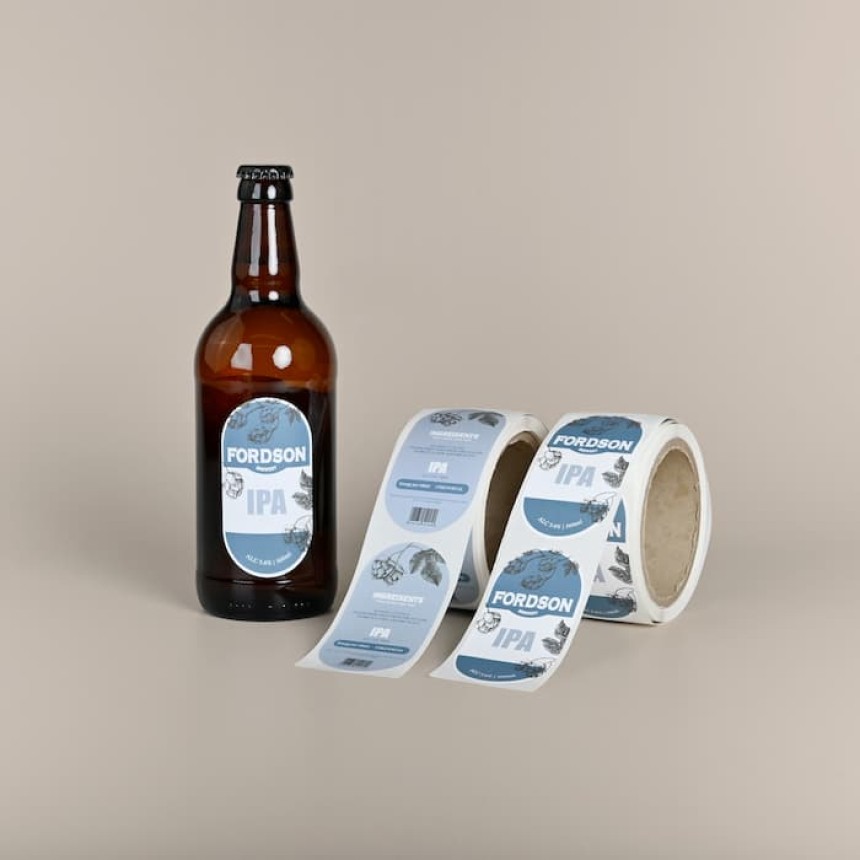 étiquettes personnalisées bière en rouleau
