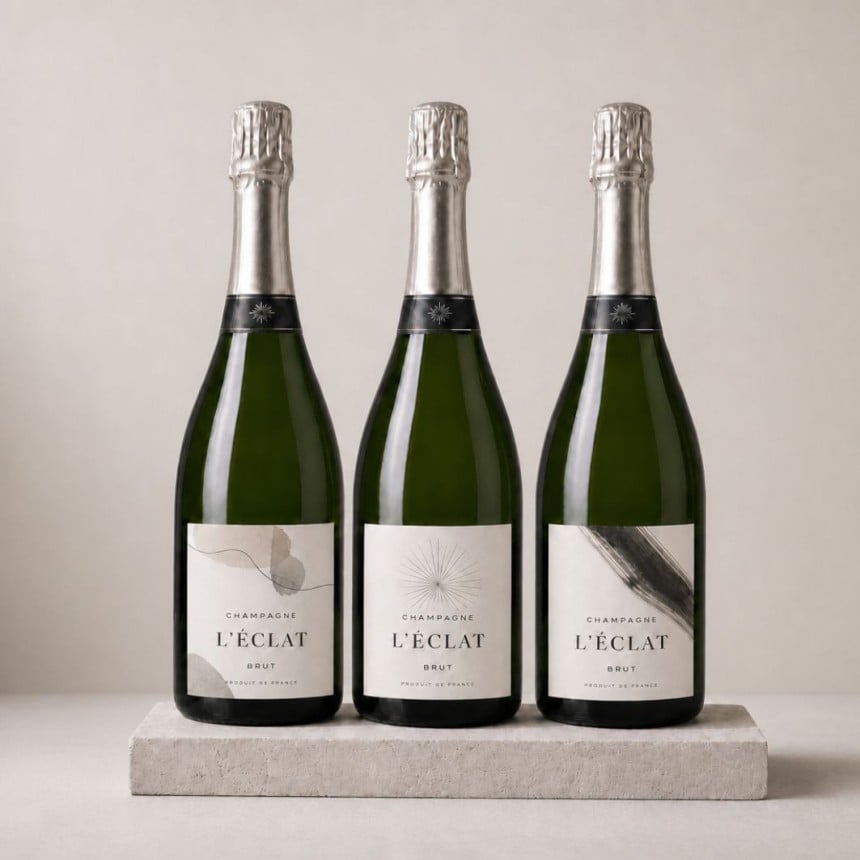 étiquettes personnalisées pour bouteilles champagne