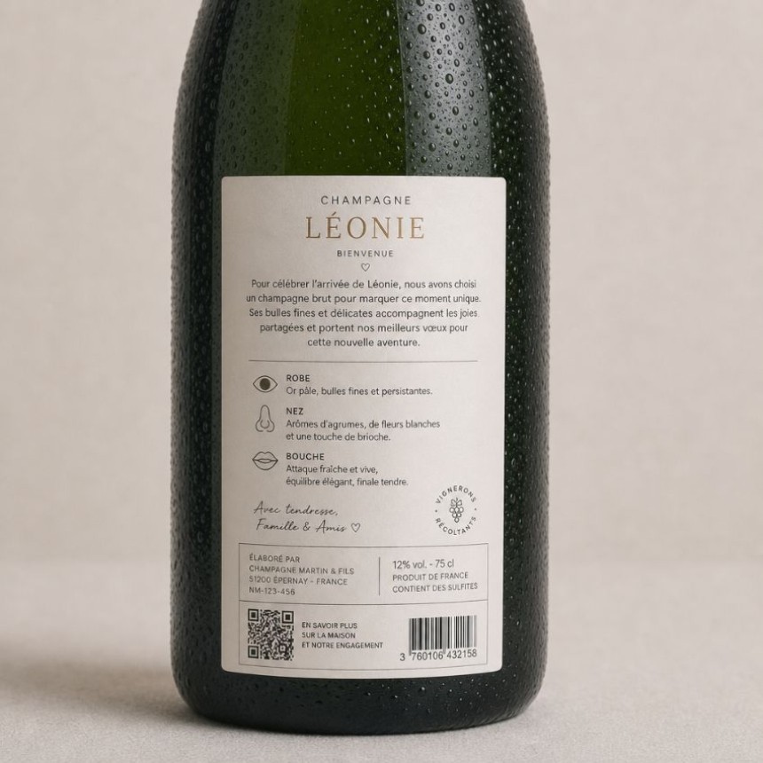 étiquettes champagne réglementation 