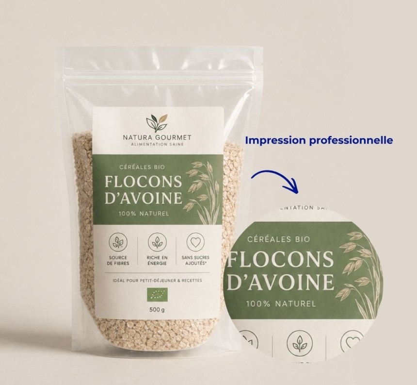 étiquettes pouches impression professionnelle