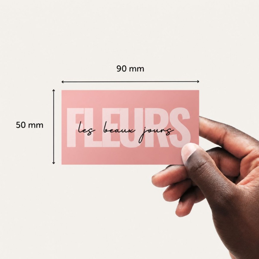 carte de visite slim 90x50mm