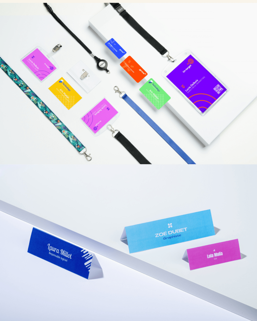 Gamme de produits badges & accessoires