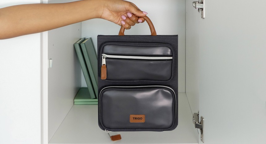 Pochette nomade facile à ranger dans son casier