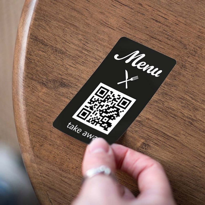 stickers qr code menu pour restaurant