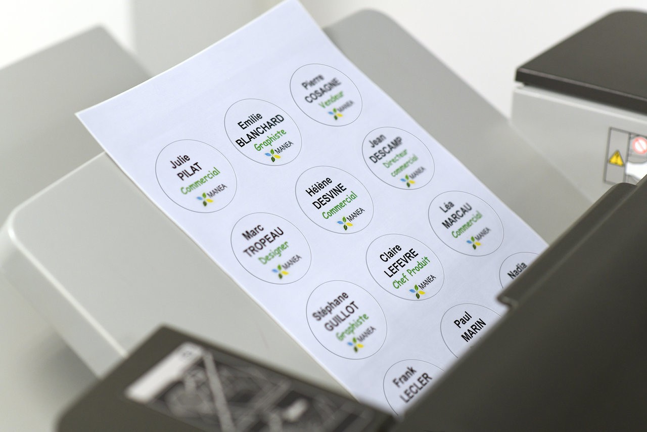 Prélèvement Paypal Luxembourg Sur Compte Bancaire 120 badges adhésifs | L4781-20 | Avery